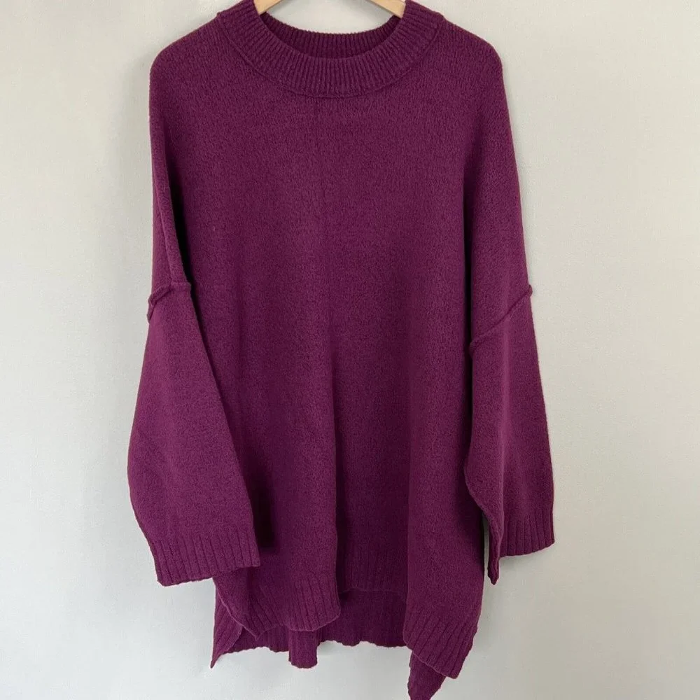 ❄️Free People Peaches Tunic Oversized Slouch Dress Length Soft NWOT Size Large